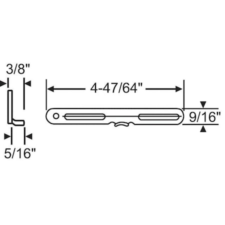 Strybuc Locking Handle Keeper SS 39-77